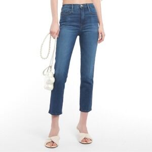 Frame Denim Le Sylvie Jeans Womens 23 High Rise Straight Leg Cropped Crop Pants